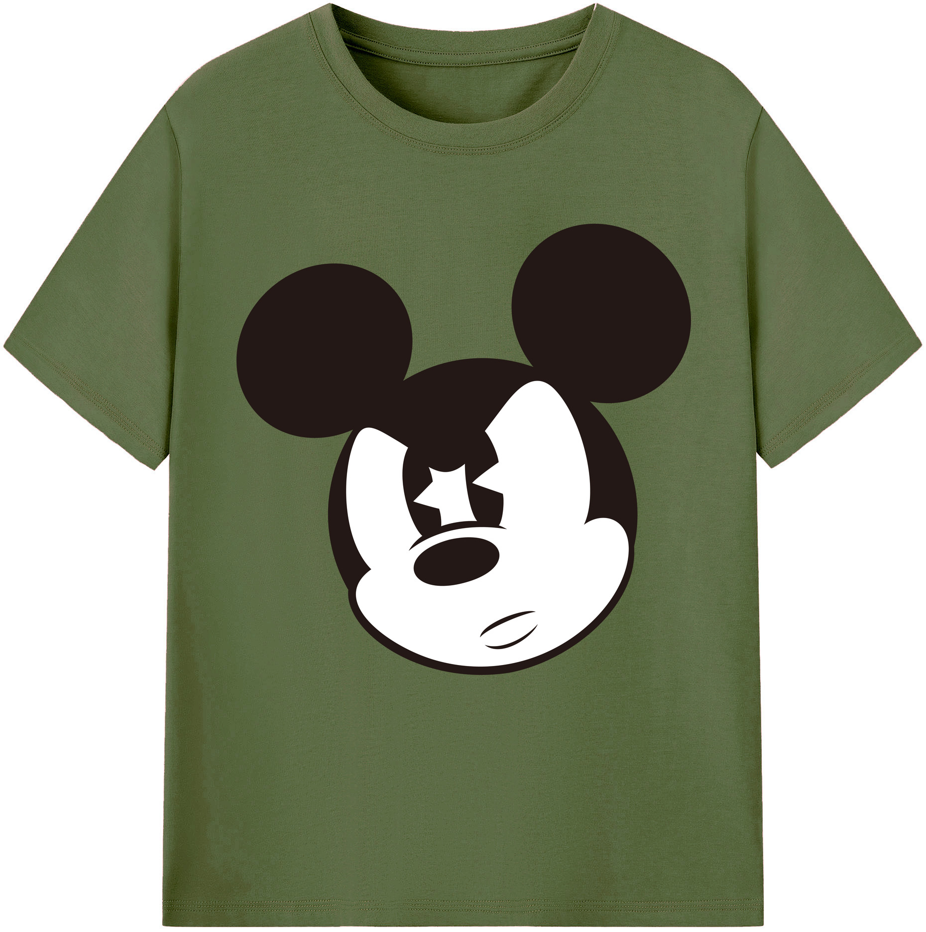 （画像用） ミッキーマウス Mickey Mouse 綿100％半袖Tシャツ（フロントプリント）